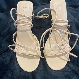 A New Day Beige Strappy Sandals